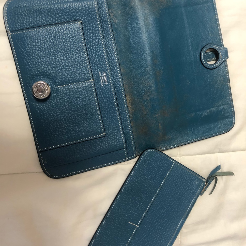Gently used Hermes Dogon blue jean Clemente - Picture 4 of 5